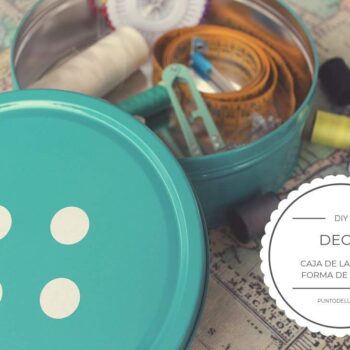 DIY deco: caja de lata con forma de botón