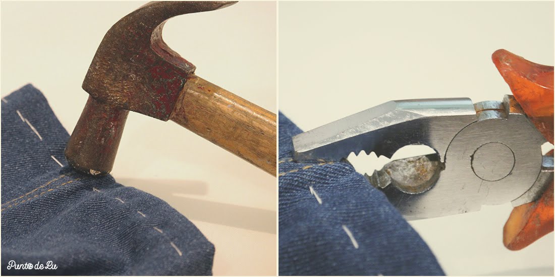 8 trucos para coser el bajo de un pantalón vaquero - Machacar las costuras laterales