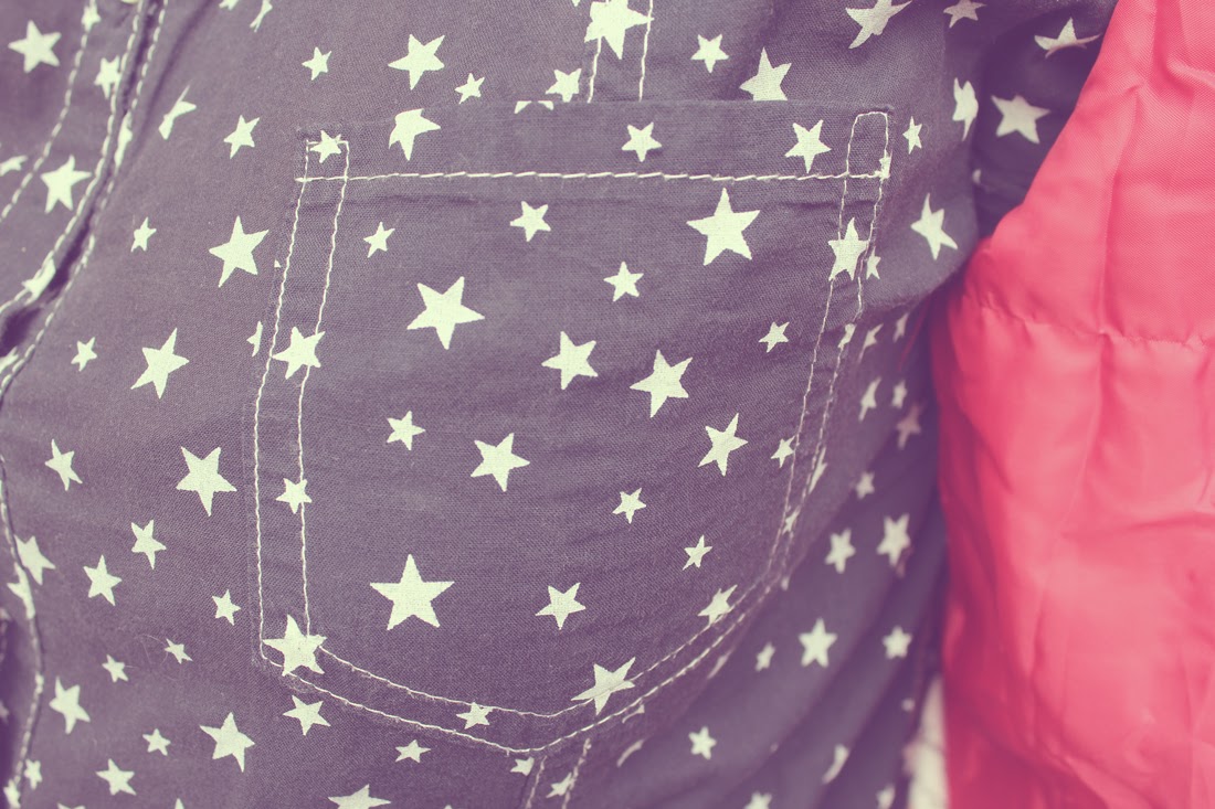 Camisa handmade estampado de estrellas